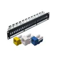 

                                    Safenet 10-1240BK 24-Port Shielded Patch Panel with Modular