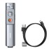 Baseus Rechargeable Orange Dot Wireless Presenter (Red Laser) - Grey