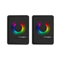 

                                    T-Wolf S3 Portable Wired RGB Gaming Speaker