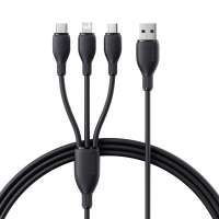 
                                    Baseus Ultra-Fast 3 in 1 Fast Charging Cable USB to Micro USB Lightning USB-C 3.5A 1.3m