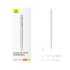 Baseus Smooth Writing 2 Series Plug-Type Stylus USB-C Active Version, Moon White (With USB-A to USB-C cable and active pen tip)