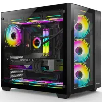 

                                    Huntkey S980 Tornado Black ATX Gaming Casing