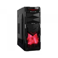 

                                    Value Top VT-76-R/VT-K76-R ATX Mid Tower Black Red LED Fan Gaming Casing with Standard PSU