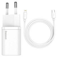 

                                    Baseus Super Si Quick Charger 1C 20W CN Sets (White)