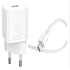 Baseus Super Si Quick Charger 1C 20W CN Sets (White)