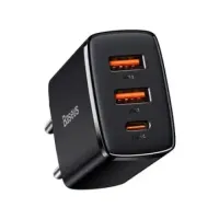 

                                    Baseus Compact Quick Charger 2U+C 30W EU