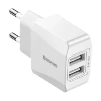 

                                    Baseus Mini Dual USB EU 2.1A Wall Charger