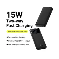 

                                    Baseus PPBD050001 Bipow 10000mAh Black 15W Power Bank with Digital Display