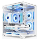 XTREME S270W WITH 3 ARGB FAN, TEMPERED GLASS WHITE CASE