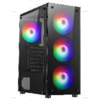 

                                    XTREME 100E WITH 4 RGB FAN, TEMPERED GLASS BLACK CASE