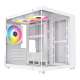 XTREME M72W M-ATX White Case Tempered Glass With 3 ARGB FAN