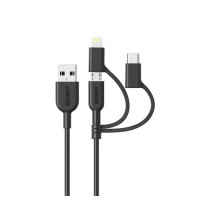 

                                    Anker A8436 PowerLine ll 3 in 1 Lightning Charging Cable