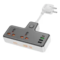 

                                    Hoco AC12A Reise 6-Ports Multifunctional Power Strip