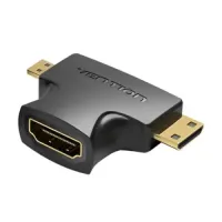 

                                    Vention AGFB0 2-in-1 Micro & Mini HDMI Male to HDMI Female Converter