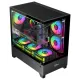 Carbono CG360TB Black M-ATX Mid Tower Gaming Casing