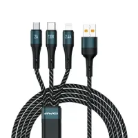 

                                    Awei CL-972 3 1n 1 120W Fast Charging Cable