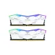 TEAM T-FORCE DELTA RGB 32GB (2 x 16GB) 6000MHz DDR5 Gaming RAM White for AMD EXPO