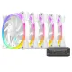 Antec Fusion 120 ARGB Case Fan White (5 in 1 Pack)