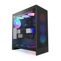 

                                    NZXT H7 Flow RGB 2024 Mid-Tower ATX Airflow Casing With 360 RGB Fan