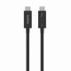 Belkin INZ003bt1MBK 1 Meter 100W Thunderbolt 4 Type-C Cable