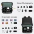 K&F Concept KF13.129 Multifunctional Waterproof Collapsible 2 in 1 Camera Backpack with Side Bag