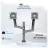 Kaloc KLC-DH200 17-35 Inch Adjustable Double Arm Flexi Monitor Desktop Mount Stand