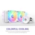 NZXT Kraken Elite 240 RGB 240mm AIO Liquid CPU Cooler White with LCD Display