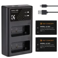 

                                    K&F Concept LP-E17 Battery and Dual Slot Battery Charger Kit