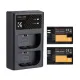 K&F Concept LP-E6NH Battery and Dual Slot Battery Charger Kit