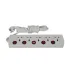 Nano MBS 405 5-Port Power Strip White (2 Pin Power Plug)