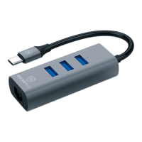 Micropack MDC-3AE USB-C to USB-A HUB with Ethernet