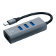 Micropack MDC-3AE USB-C to USB-A HUB with Ethernet