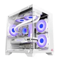 

                                    Monarch Mystery Box X5 Desktop Gaming Case White