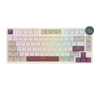 

                                    Royal Kludge N80 Low-Profile Tri-Mode RGB Mechanical Keyboard Pearly Dawn