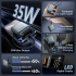 Vention FHFH0 10000mAh 35W Power Bank With Built-in Type C & Lightning Cables