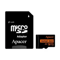 

                                     Apacer R100 MicroSDXC UHS-I U3 V30 A2 512GB Class-10 Memory Card with Adapter