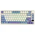 Royal Kludge RK M75 RGB Tri-Mode Hot-Swappable Silver Switch Mechanical Keyboard