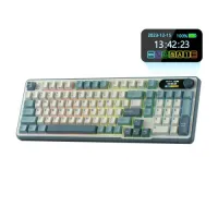 

                                    Royal Kludge S98 Tri-Mode Hot-Swappable Chartreuses Switch Mechanical Keyboard With Display