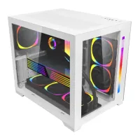 

                                    1STPLAYER SP7 White Mid Tower RGB Gaming Case