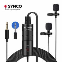 

                                    SYNCO Lav-S6D Dual Omnidirectional Condenser Wired Lavalier Microphone