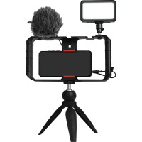 

                                    SYNCO Vlogger Kit1 with Microphone and Fill Light for Camera/SmartPhone Black