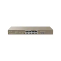 

                                    Tenda TEG1118P-16-250W 16GE+2SFP 16 Port Unmanaged PoE Switch