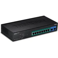 

                                    TRENDnet TPE-082WS 10-Port Gigabit Web Smart PoE+ Switch