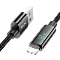 

                                    Hoco U125 Benefit USB-A to Lightning 12W Data Cable With Display