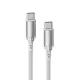 Vyvylabs VCSCC-01 Crystal Series Type-C to Type-C Fast Charging Cable White