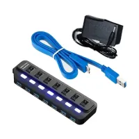 

                                    Yuanxin X-3171 Multiport 7 in 1 USB Hub with Switch