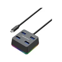 

                                    Yuanxin X-3205T Type-C Male to Quad USB Type-C Hub