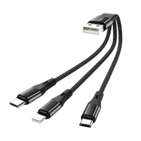 

                                    Hoco X47 Harbor 3-In-1 USB Charging Cable