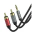 Yuanxin YAX-002 3.5mm Male to 2RCA Male 5 Meter Audio Cable